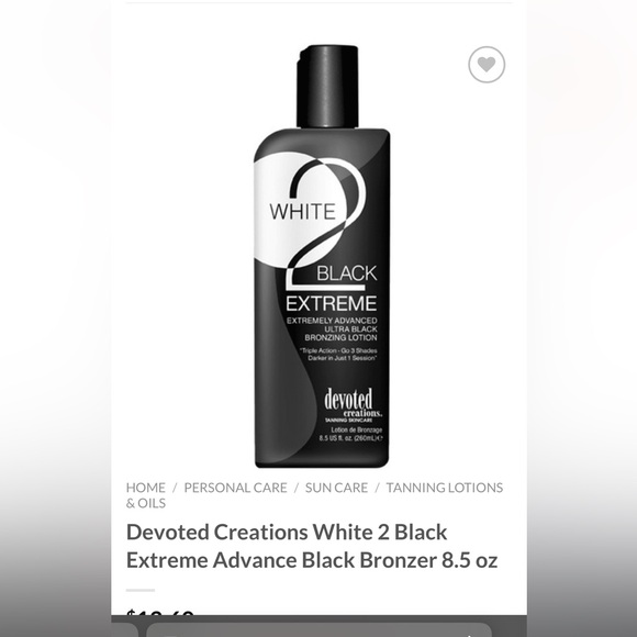ISO PLS SHARE : Devoted Creations White 2 Black Extreme Bronzer - Picture 1 of 1